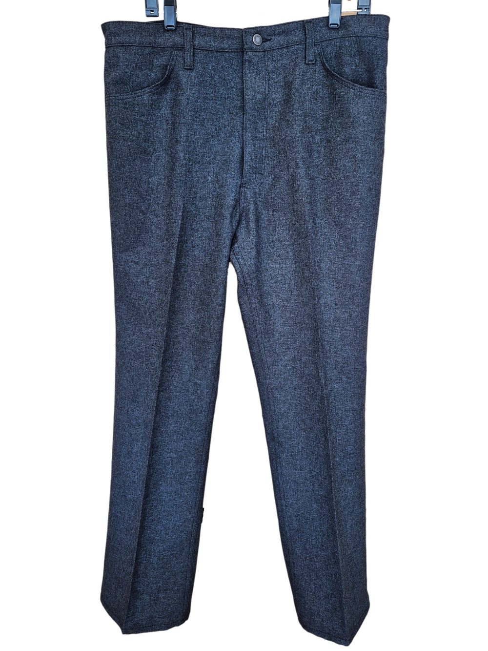 Wrangler Dark Heather Straight Leg Pants 30x32 Stretch Casual Trouser Jeans